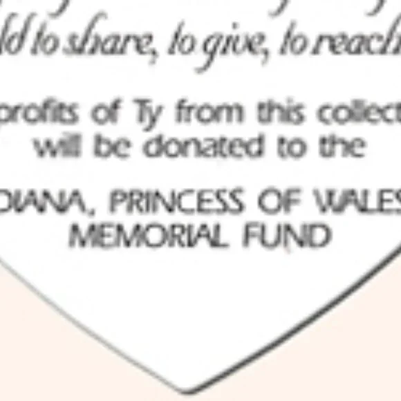 Princess Diana Beanie Baby | Ty Princess Bear 1997 PE Pellets |Collectible Plush - Picture 12 of 12